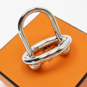 HERMES エルメス サテライト スカーフリング シルバー 14069【中古】 h28929f