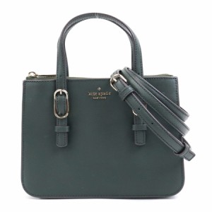 Kate Spade ケイトスペード ハンドバッグ 斜め掛けショルダーバッグ ダークグリーン 14065 レディース【中古】 t18543a