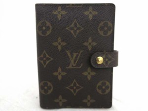 LOUIS VUITTON ルイ ヴィトン アジェンダ PM モノグラム R20005 手帳カバー ブラウン 14057 ユニセックス【中古】 e53419a