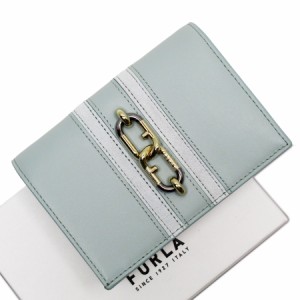 Furla フルラ 三つ折り財布 グリーン 14065 レディース【中古】 t18638a