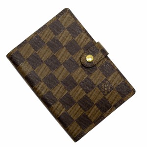 LOUIS VUITTON ルイ ヴィトン アジェンダ PM R20700 手帳カバー アジェンダカバー エベヌ（ブラウン） 14057 ユニセックス【中古】 g3527