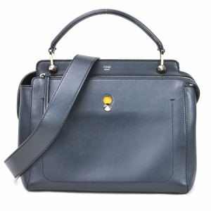 FENDI フェンディ ドットコム ハンドバッグ ショルダーバッグ ネイビー 14066 レディース【中古】 e55236a