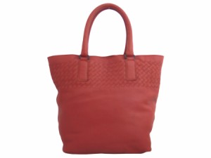 BOTTEGAVENETA ボッテガヴェネタ イントレチャート ハンドバッグ オレンジブラウン 14062 レディース【中古】 e53794g