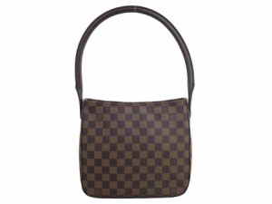 LOUIS VUITTON ルイ ヴィトン ルーピング MM ダミエ エベヌ SPO ショルダーバッグ ブラウン 14057 レディース【中古】 e53993f