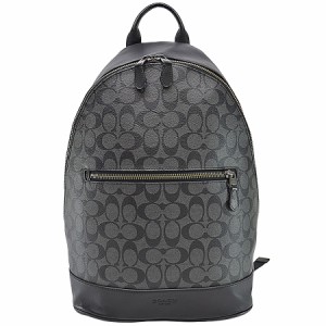 COACH コーチ シグネチャー リュック バッグパック ブラックｘチャコールグレー 14054 ユニセックス【中古】 k10283