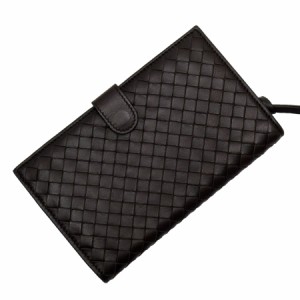 BOTTEGAVENETA ボッテガヴェネタ イントレチャート 二つ折り財布 ブラウン 14057 ユニセックス【中古】 g3699a