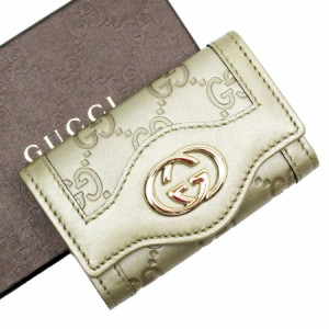 GUCCI グッチ 282432 キーケース ゴールド 14068 ユニセックス【中古】 g3706g