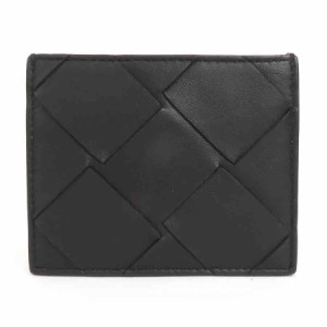 BOTTEGAVENETA ボッテガヴェネタ マキシイントレチャート カードケース ブラック 14054 ユニセックス【中古】 h29375g