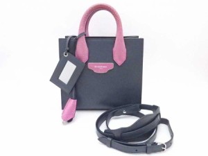 BALENCIAGA バレンシアガ ハンドバッグ ショルダーバッグ グレーｘピンクパープル 14055 レディース【中古】 e54047i