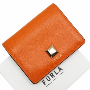 Furla フルラ 二つ折り財布 オレンジ 14062 レディース【中古】 g3747a