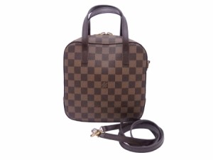 LOUIS VUITTON ルイ ヴィトン スポンティーニ ダミエ SPO N48021 ハンドバッグ ショルダーバッグ ブラウン 14057 レディース【中古】 e54