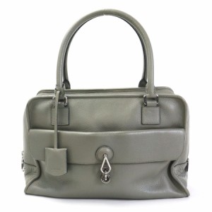 LOEWE ロエベ ハンドバッグ カーキ 14058 レディース【中古】 h29450a