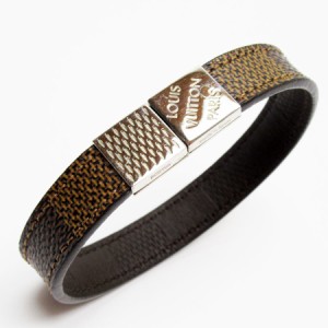 Louis Vuitton Bracelet・Monogram Tied Up Size M Silver M0921M Monogram Metal