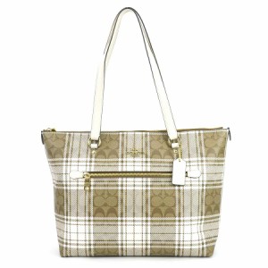 COACH コーチ ショルダーバッグ ブラウン系×アイボリー 14057 レディース【中古】 r9566f