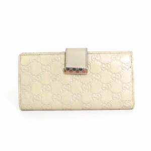 GUCCI グッチ グッチシマ 212089 長財布 ライトベージュ 14059 ユニセックス【中古】 e56065a