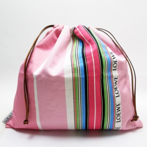 LOEWE ロエベ DRAWSTRING POUCH ポーチ 巾着バッグ ピンク系 14061 レディース【中古】 t18950g