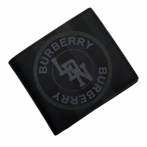 BURBERRY バーバリー 二つ折り財布 ブラック 14054 メンズ【中古】 t18956i