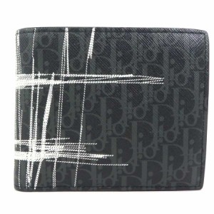 Dior ディオール 2ESBC027 二折財布小銭入付き ブラック メンズ