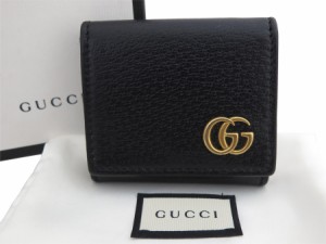 GUCCI グッチ GGマーモント 473959 コインケース ブラックｘゴールド 14054 ユニセックス【中古】 e54808f