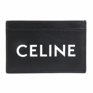 CELINE セリーヌ カードケース パスケース ブラック×ホワイト 14054 ユニセックス【中古】 h29694f