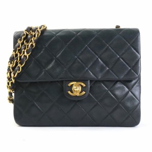 CHANEL シャネル マトラッセ 斜め掛けショルダーバッグ ブラック/ゴールド 14054 レディース【中古】 e56595a