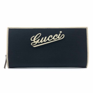 GUCCI グッチ 170390 二つ折り長財布 ネイビー 14066 ユニセックス【中古】 z0127