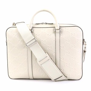 GUCCI グッチ 658573 ハンドバッグ 斜め掛けショルダーバッグ アイボリー 14056 メンズ【中古】 99678a