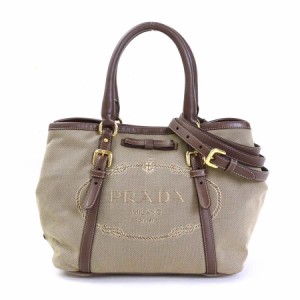 PRADA プラダ ハンドバッグ ショルダーバッグ ブラウン 14057 レディース【中古】 e56744a