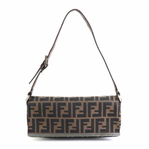 FENDI フェンディ ズッカ ショルダーバッグ ブラウン 14057 レディース【中古】 e56771a