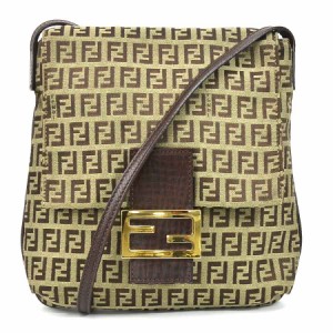 FENDI フェンディ ズッキーノ 斜め掛けショルダーバッグ ブラウン 14057 レディース【中古】 e56867g