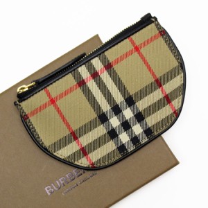 BURBERRY バーバリー コインケース ベージュ×ブラック×レッド 14059 ユニセックス【中古】 g3898g