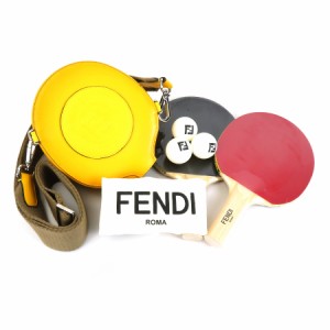 FENDI フェンディ  ラケットカバー 卓球セット イエロー 14063 ユニセックス【中古】 r9801g