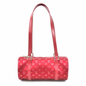 LOUIS VUITTON ルイ ヴィトン リトルパピヨン モノグラム サテン M92353 ハンドバッグ ルージュ 14060 レディース【中古】 99773f