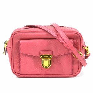 PRADA プラダ 斜め掛けショルダーバッグ ピンク 14061 レディース【中古】 a0103