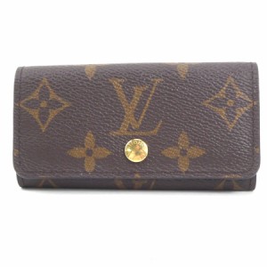 LOUIS VUITTON ルイ ヴィトン ミュルティクレ4 キーケース ブラウン 14057 ユニセックス【中古】 r9871f