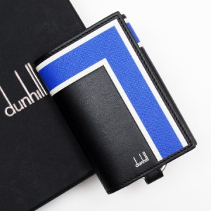 Dunhill ダンヒル キーケース ブラック×ブルー×ホワイト 14054 メンズ【中古】 g3957a