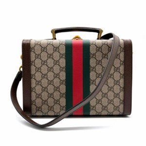 GUCCI グッチ GUCCI SAVOY ビューティーケース 633587 斜め掛けショルダーバッグ ブラウン系 14057 レディース【中古】 z0160