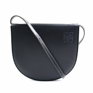 LOEWE ロエベ ヒールバッグ 斜め掛けショルダーバッグ ブラック 14054 レディース【中古】 e57856a