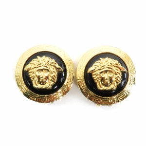 Gianni Versace ジャンニ ヴェルサーチ メドゥーサ イヤリング ゴールド/ブラック 14068 レディース【中古】 e57938a