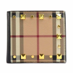 BURBERRY バーバリー 札入れ ベージュ系×ブラック 14059 メンズ【中古】 r9894f