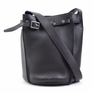 CELINE セリーヌ ビッグバッグ バケット ショルダーバッグ チャコールグレー 14055 レディース【中古】 r9908g