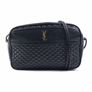 SAINT LAURENT サンローラン 648990 斜め掛けショルダーバッグ ブラック 14054 レディース【中古】 r9910g