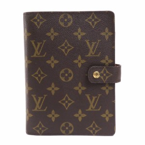 LOUIS VUITTON ルイ ヴィトン アジェンダMM R20105 手帳カバー ブラウン 14057 ユニセックス【中古】 r9940f