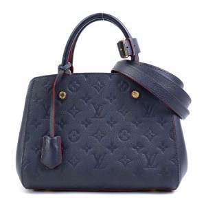 LOUIS VUITTON ルイ ヴィトン モンテーニュBB モノグラムアンプラント M42747 ハンドバッグ 斜め掛けショルダーバッグ ネイビー 14066 レ