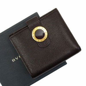 BVLGARI ブルガリ 二つ折り財布 ブラウン 14057 ユニセックス【中古】 g4032a