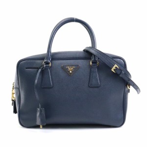 PRADA プラダ BL0095 ハンドバッグ 斜め掛けショルダーバッグ ネイビー 14066 レディース【中古】 99846f