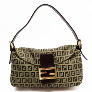 FENDI フェンディ ズッキーノ ショルダーバッグ ブラウン 14057 レディース【中古】 w0067i