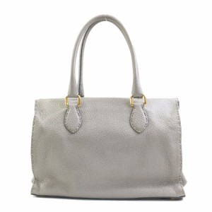 FENDI フェンディ セレリア ハンドバッグ メタリックグレー 14055 レディース【中古】 e58185a