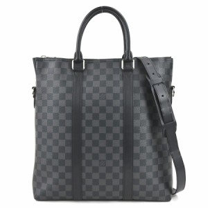 LOUIS VUITTON ルイ ヴィトン タダオPM ダミエ グラフィット N41259 ハンドバッグ ショルダーバッグ ブラック系 14054 メンズ【中古】 99