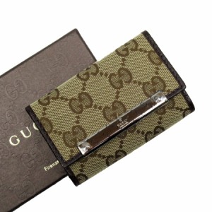 GUCCI グッチ 127048 キーケース ブラウン 14057 ユニセックス【中古】 t19253a